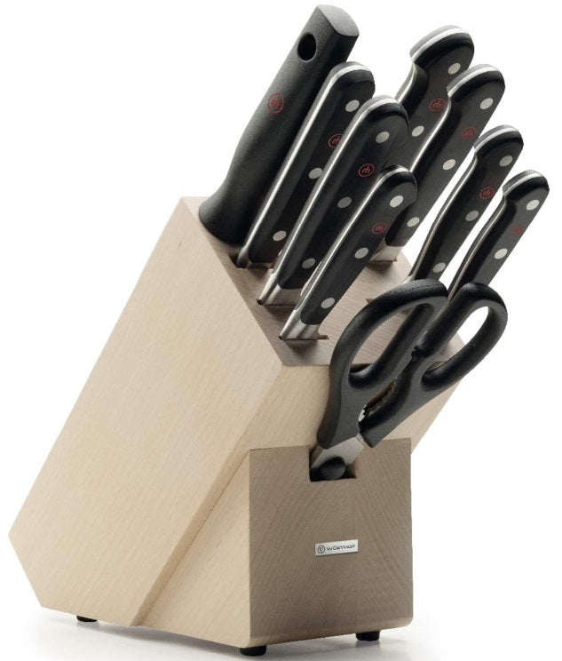 Wusthof Classic 10-Piece Knife Block Set Natural