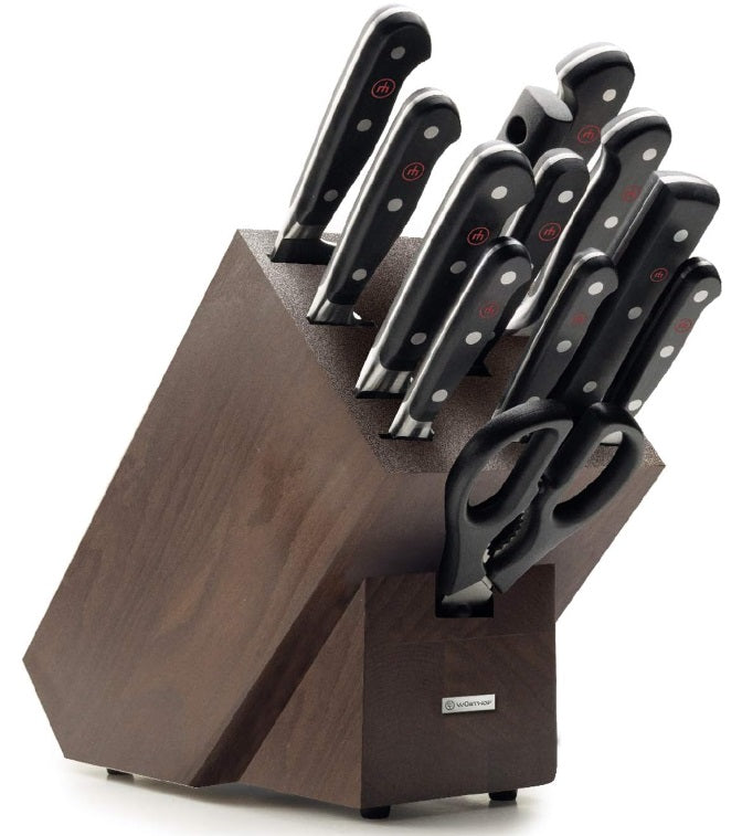 Wusthof Classic 13-Piece Knife Block Set Brown