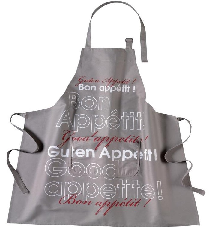 Ziczac Taupe Bon Appetit Apron