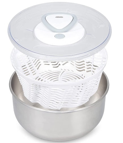 Zyliss Easy Spin 2 Stainless Steel Salad Spinner